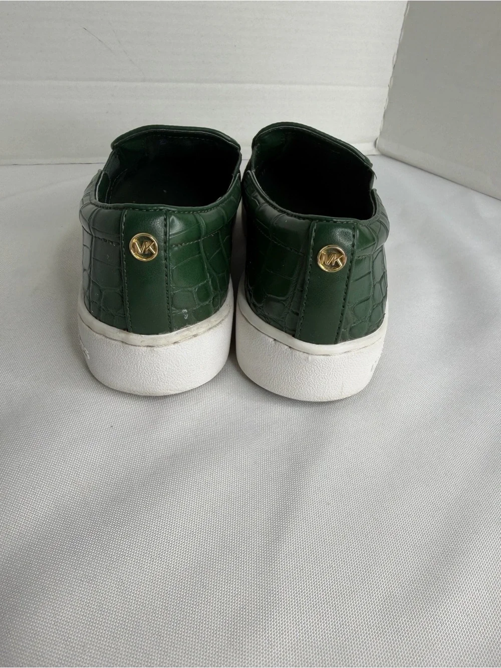 Michael Kors croc polished green